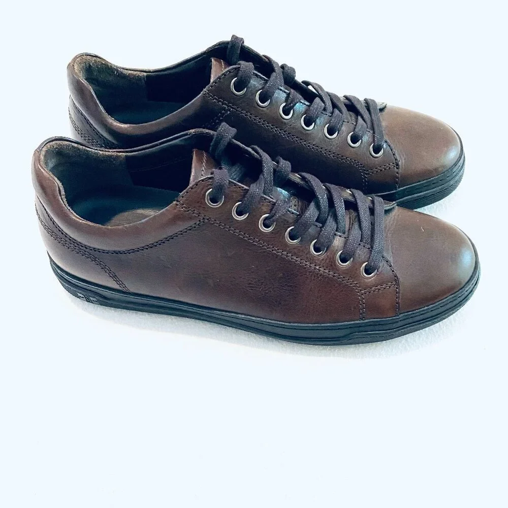 Allen Edmonds leather sneaker Men's 7 1/2 brown Porter Derby lace up low top